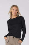 White on Black Must Have Long Sleeve Top