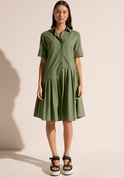 POL Toya Shirt Dress - Green